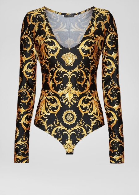 Bodysuit Versace Versace V Barocco Print Dama | XMNACZT-52